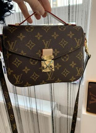 Кожаная сумка сумка кожаная через плечо кроссбоди louis vuitton1 фото