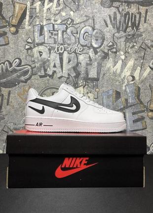 Nike air force 1 low '07 fm cut out swoosh white black