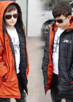 Куртка детская демисезонная двухсторонняя 2128 "jm-7"