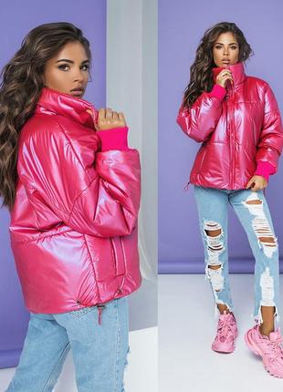 Женская стильная демисезонная куртка 2210 в расцветках8 фото
