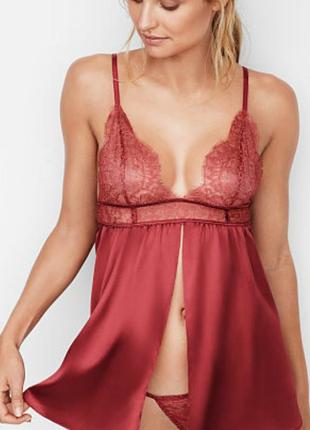 Babydoll victoria's secret m бебедолл ночнушка пеньюар2 фото