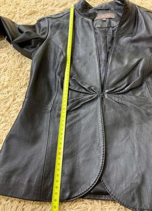 Шкіряний піджак, куртка, вітровка marks&spencer розмір 87 фото