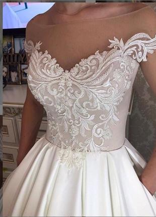 Весільна сукня стильне та вишукане весільне плаття, весільна сукня