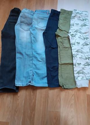 Комплект штанів 4шт за 300 грн, джинси, брюки, спортивні, зимові джинси утеплені на флісі