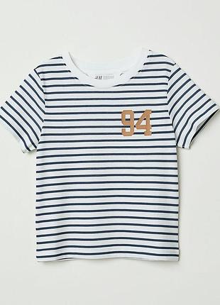 Футболка в полоску на мальчика 8-10 лет h&m