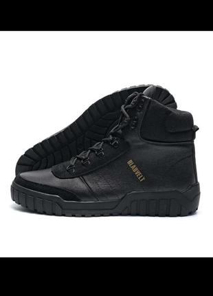 Зимние мужские ботинки/кроссовки на меху adidas натуральная кожа7 фото