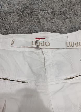 Юбка liu jo 10-12 лет короткая белая с поясом для девочки детская юбка2 фото