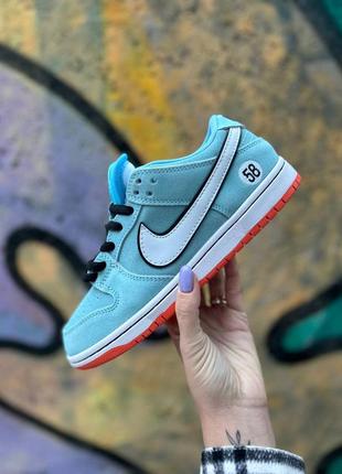 Nike sb dunk low gulf blue orange ❤️36рр-45рр❤️ кроссовки найк данк мужские, кроссовки мужские найк, мужские кроссовки найк, кроссовки женские найк9 фото