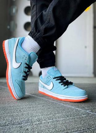 Nike sb dunk low gulf blue orange ❤️36рр-45рр❤️ кроссовки найк данк мужские, кроссовки мужские найк, мужские кроссовки найк, кроссовки женские найк2 фото