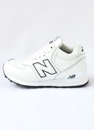 New balance 574 кроссовки женские кожаные топ качество зимние с мехом ботинки сапоги высокие теплые кожа