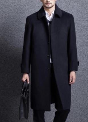 Мужское шерстяное классическое пальто