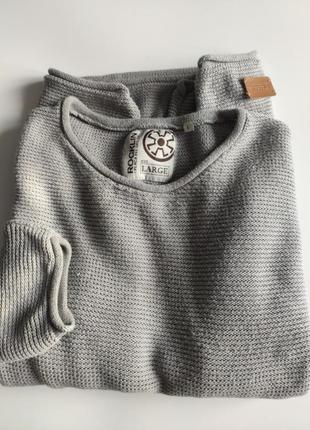 Пуловер rocklin roll neck knit wear р. l светло-серый2 фото