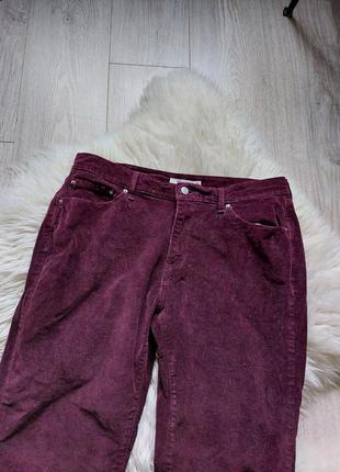 ❤️🌟💙 крутые микровельветовые джинсы бордо levi's оригинал4 фото
