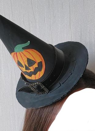 Аксессуары на геллоуин хелловин шляпа ведьмы1 фото