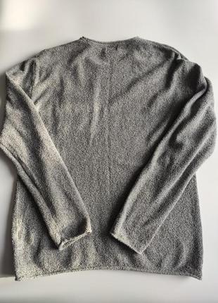 Пуловер h&m р. м светло-серий буклированый3 фото