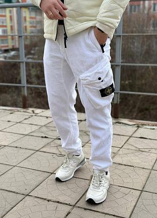 Stone island velvet pants штаны карго оригинал