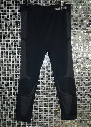 Спорт леггинсы бесшовные темно-серые 3/4 m р.