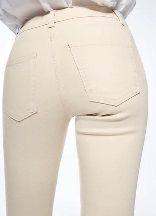 Джинсы skinny бледно-розовые zara 36/s
