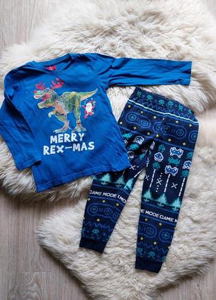 💜🐧❄️ отличная сборная пижама rex christmas