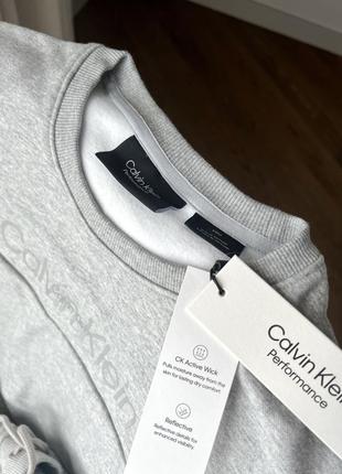 Свитшот серый calvin klein2 фото