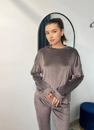 Велюрова піжама. тепла піжама. жіноча піжама. махрова піжама