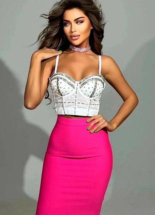 Корсет с маленькими камушками