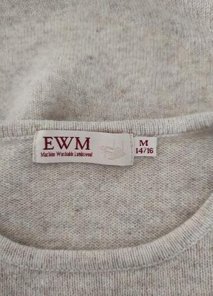 Шерстяной свитер джемпер полувер ewm7 фото