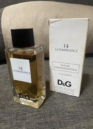Dolce & gabbana anthology la temperance 14 туалетная вода женская, 100 мл (тестер), оригинал