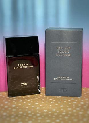 Мужские духи zara for him black edition