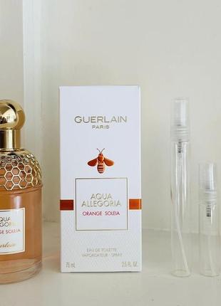 Guerlain aqua allegoria orange soleia💥оригинал 2 мл распив аромата затест2 фото