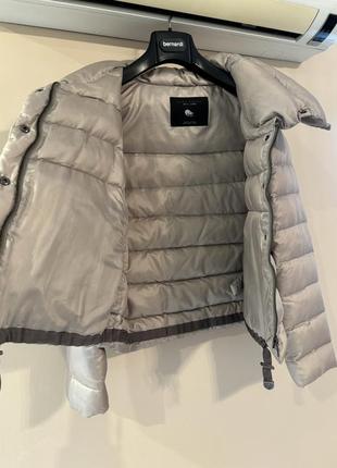 Стильный пуховик zara натуральный пух куртка модный тёплый новая коллекция скидки зима нюд оверсайз4 фото