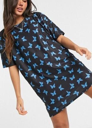 Суперовая ночнушка домашнее платье принт бабочки urban threads asos 💜💖💜