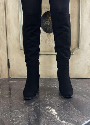 Теплі (єврозима) замшеві високі жіночі чоботи paoletti розмір 39-404 фото