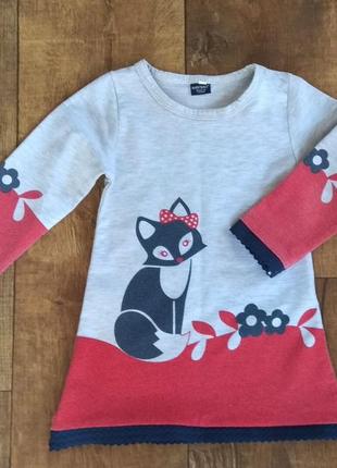 Платье туника кофта водолазка джемпер лонгслив пуловер свитер1,5-2-3роки 92-98см