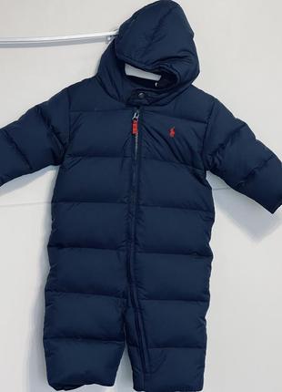 Пуховый комбинезон polo ralph lauren 12мес