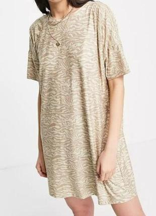 Суперовая ночнушка домашнее платье в анимал принт urban threads asos 💜💖💜