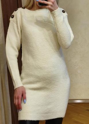 Теплое платье-туника