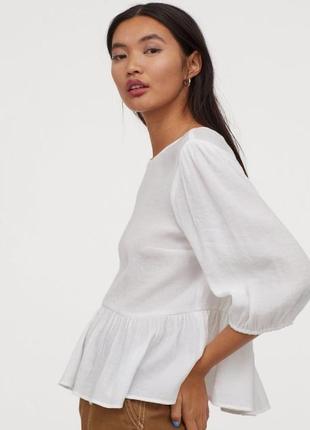 Новая легкая блуза h&m, в составе вискоза.