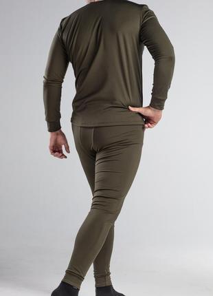 Термобелье i'm ukrainian н3055 флисовый начес комплект брюки и кофта мужской -20°с хаки7 фото