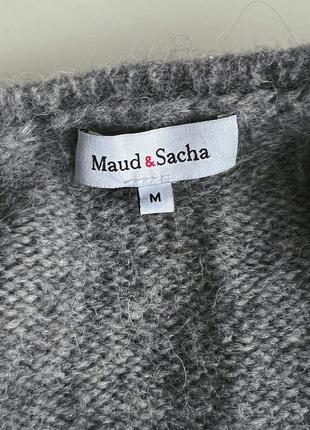 Maud&sacha шикарна кофтина жакет зіп альпака светр3 фото