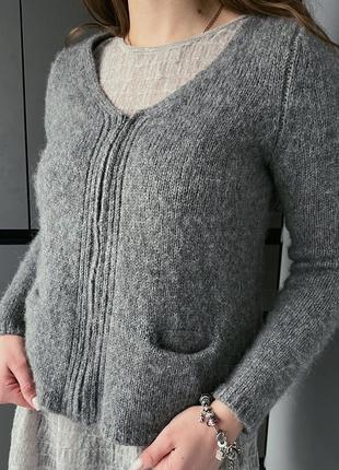 Maud&sacha шикарна кофтина жакет зіп альпака светр