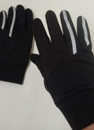 Спортивні чоловічі непромокаючі рукавиці перчатки пальчата термо теплі3 фото