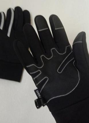 Спортивні чоловічі непромокаючі рукавиці перчатки пальчата термо теплі4 фото