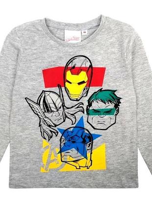 Реглан, лонгслив на мальчика мстители, avengers, marvel.