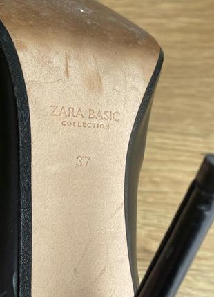 Шикарные кожаные лодочки zara 37 идеальные8 фото