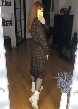 Платье леопардовый принт yuka, франция3 фото