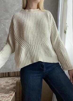 Плюшевый свитер с велюровой нити5 фото