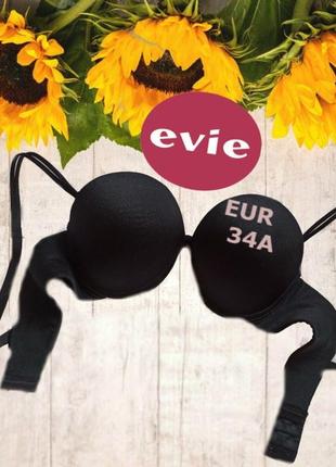 🌹🌹evie eur 34a/75a бесшовный бюстгальтер  пуш ап  косточка поролон черный 🌹🌹