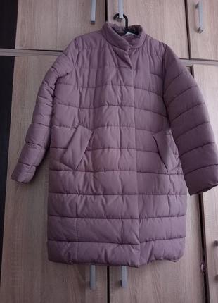 Зимняя куртка befree темно-розового цвета размер м