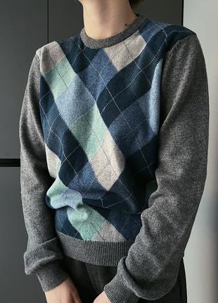 Woolmark m&s стиль качества шерсть свитер